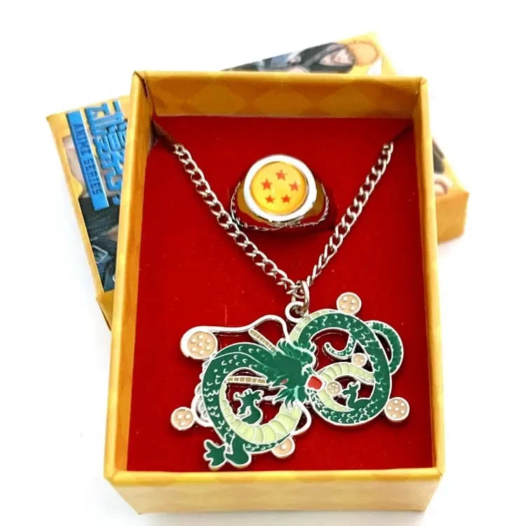 Pack Bague Collier Dbz 5 Étoiles