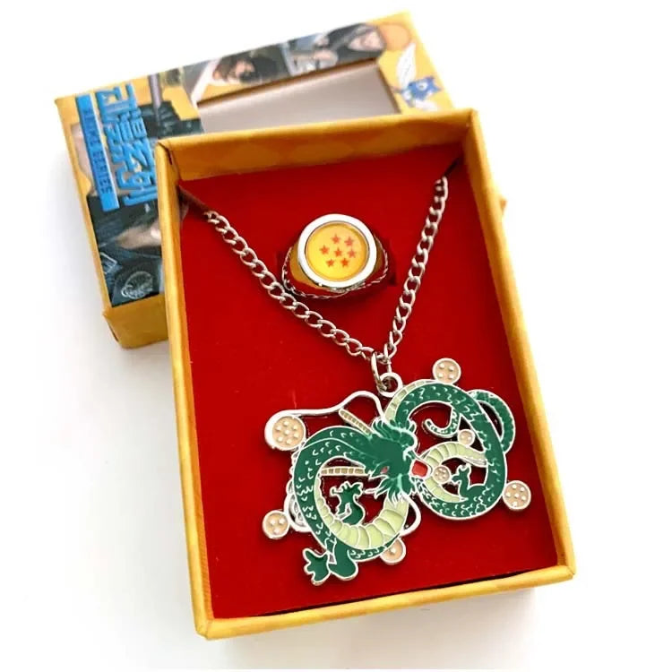Pack Bague Collier Dbz 7 Étoiles